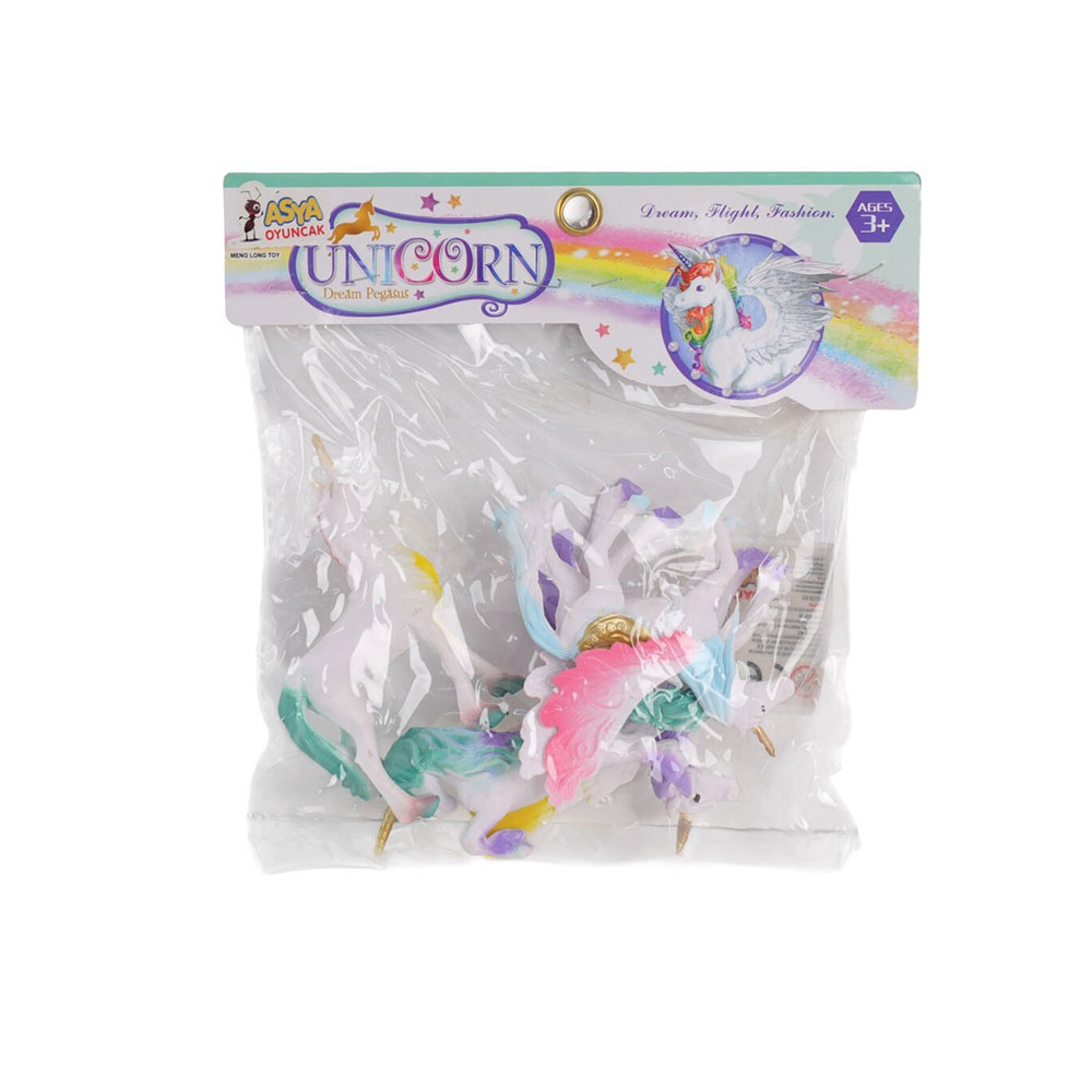 POŞ. PVC 4'LÜ KANATLI AT UNICORN (144)