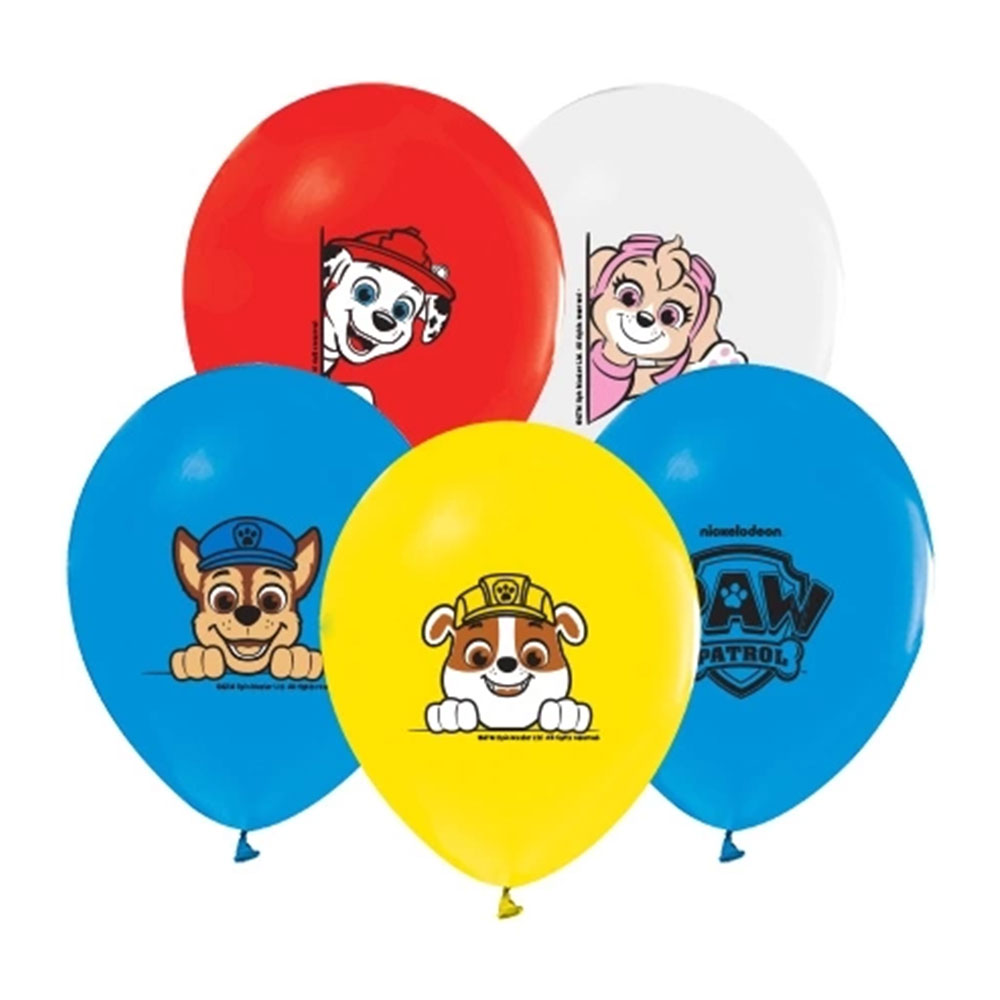 100'LÜ PAKETTE BASKILI PAW PATROL BALON (50PKT)