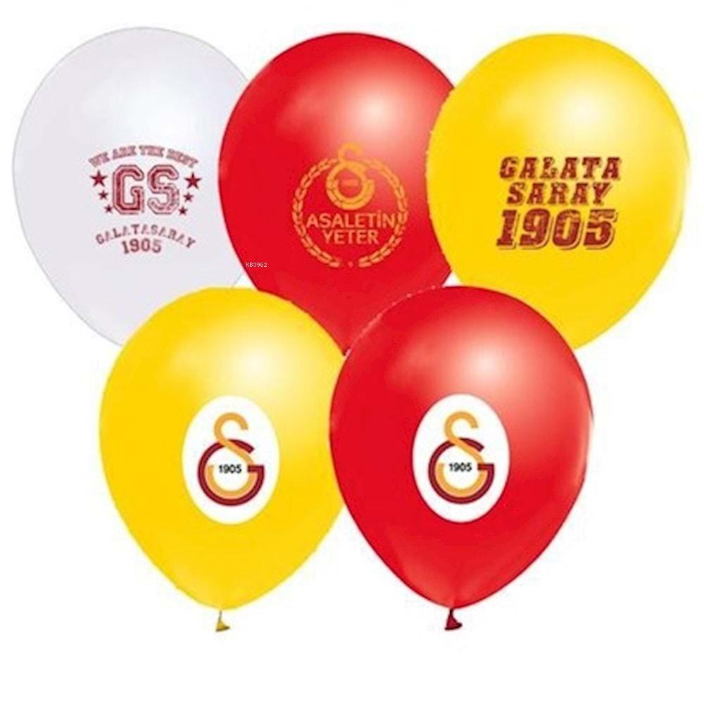 100'LÜ PAKETTE BASKILI GALATASARAY BALON (50/PKT)