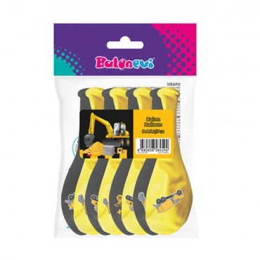 8'Lİ PAKETTE 4+1 İNŞAAT BASKILI BALON (12)