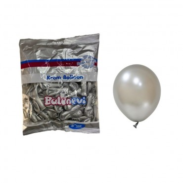 100'LÜ PAKETTE METALİK GÜMÜŞ BALON (25/PKT)