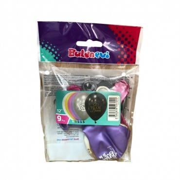 9'LU PAKETTE 1+1 BRIDE TO BE METALİK BALON (12)