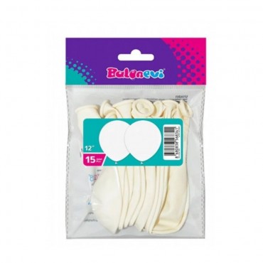 15'Lİ PAKETTE BEYAZ BALON (12)