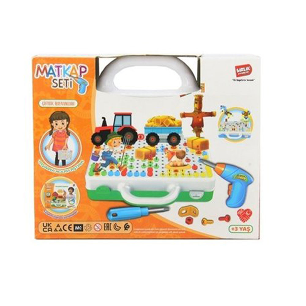 3D MATKAP SETİ ÇİFTLİK HAYVANLARI (24)