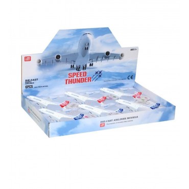 6'LI PAKETTE METAL ÇEKBIRAK YOLCU UÇAĞI (144)