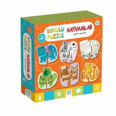 DOKULU PUZZLE HAYVANLAR (...