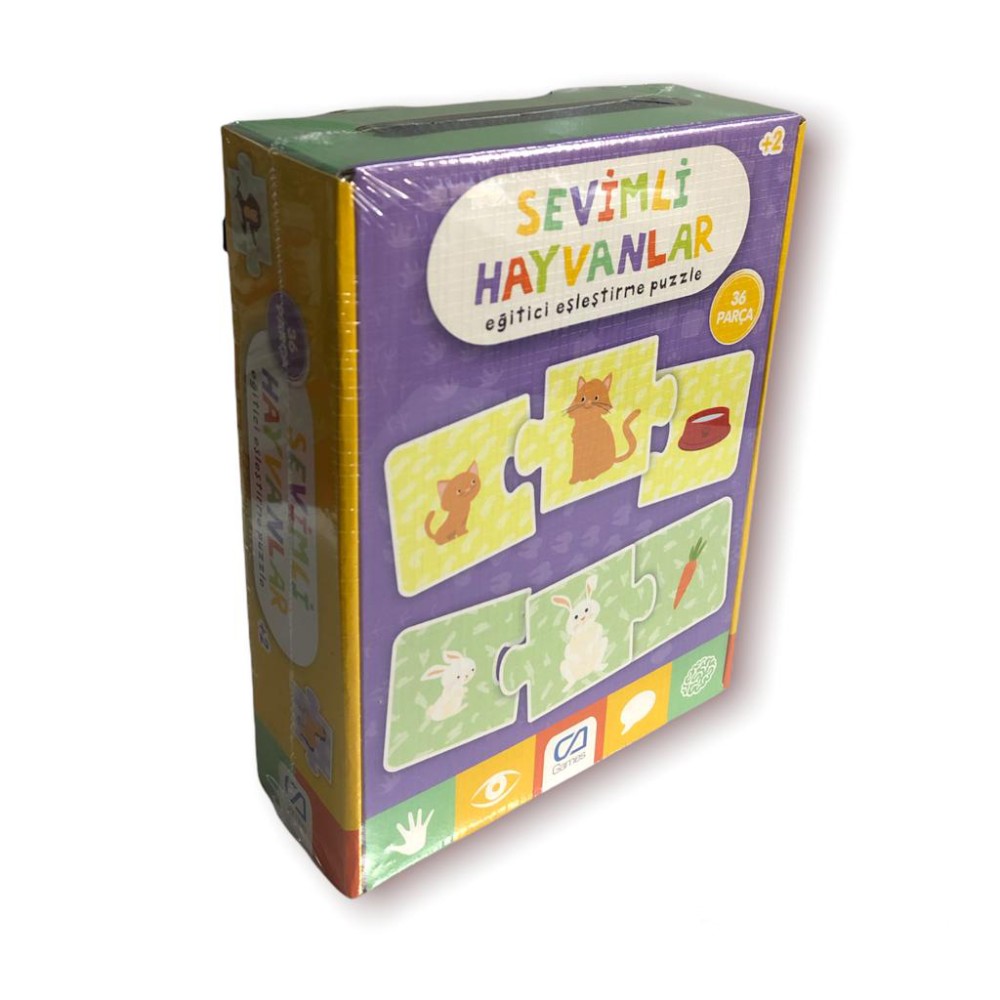 SEVİMLİ HAYVANLAR EŞLEŞTİRME PUZZLE (24)