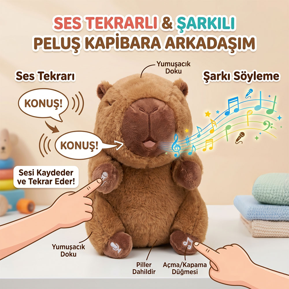 POŞ. ŞARJLI SESLİ KAPİBARA (80)