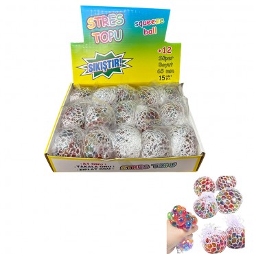 15'Lİ PAKETTE SULU STRES TOP (300)