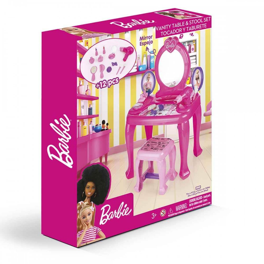 BARBİE AYAKLI MAKYAJ MASASI VE SANDALYE SETİ (8)