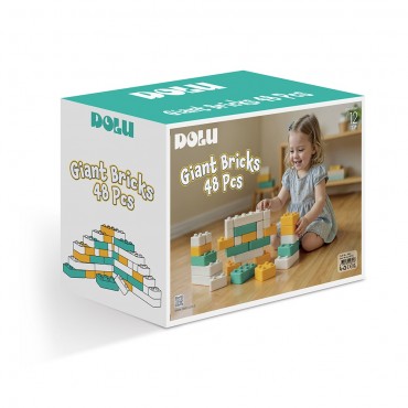 48 PCS BÜYÜK TUĞLA BLOKLA...
