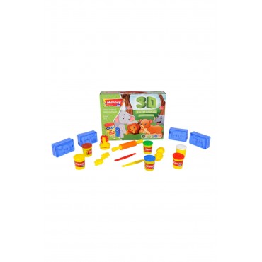 HEROES 3D KALIPLI ORMAN HAYVANLARI HAMUR SETİ (12)