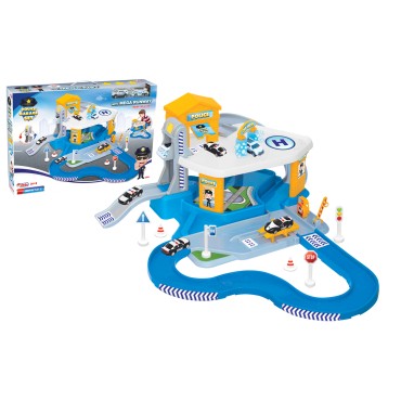 2 KATLI POLİS GARAJ SET VE MEGA PİST (8)