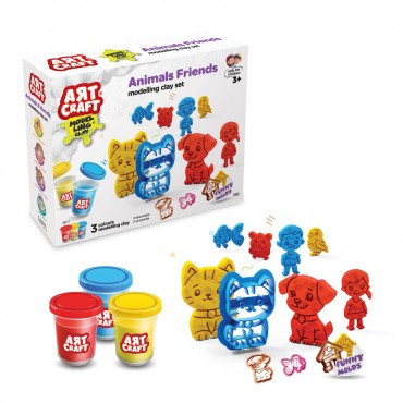 168 GR ART CRAFT HAYVAN DOSTLARI HAMUR SET (12)