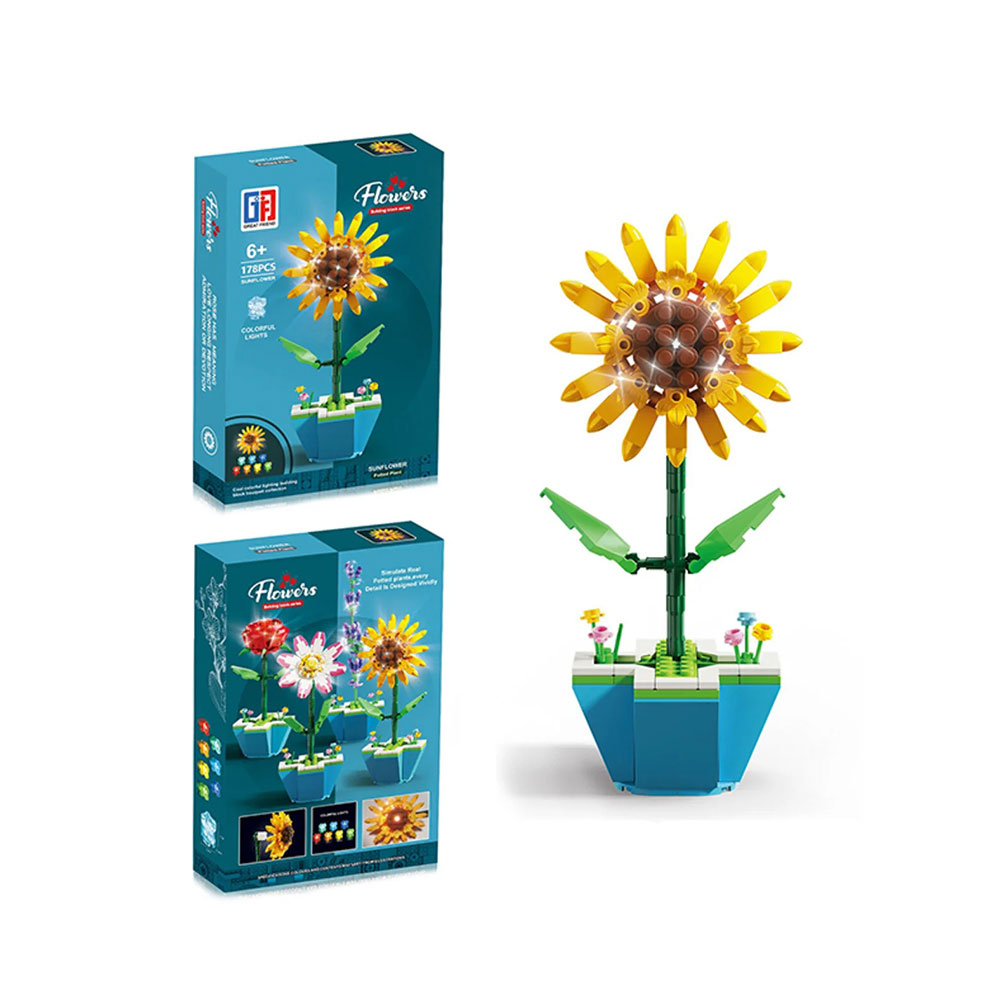 178 PARÇA SAKSIDA AYÇİÇEĞİ LEGO BLOK (128)