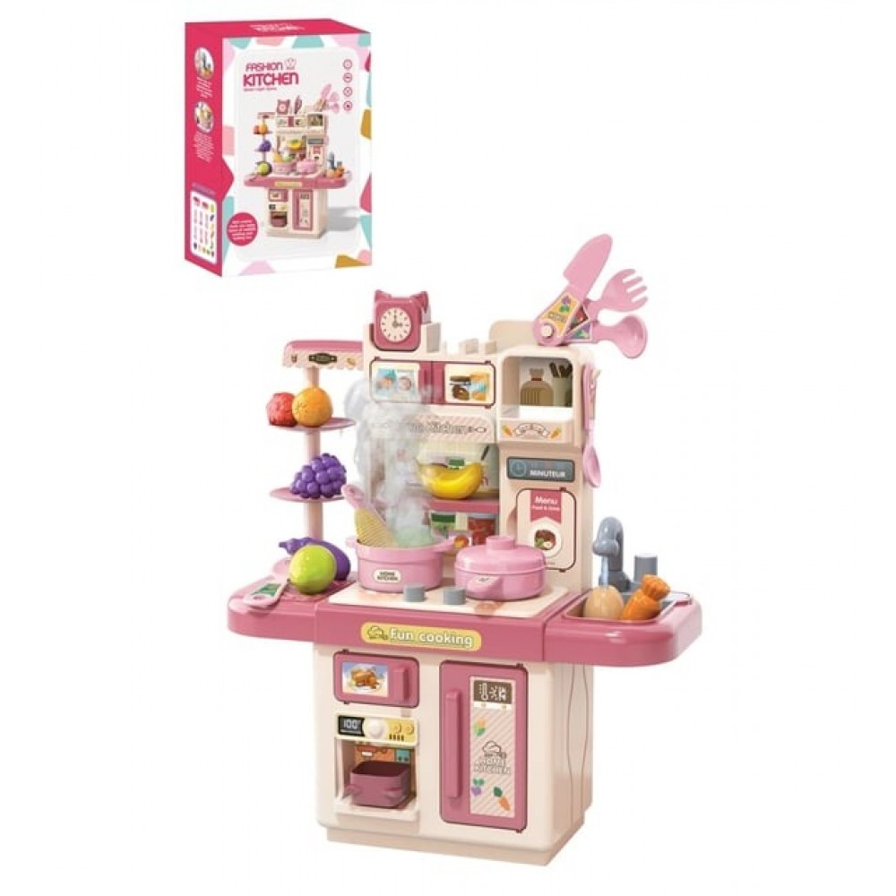 KUT. MİNİ MUTFAK SET PEMBE (24)
