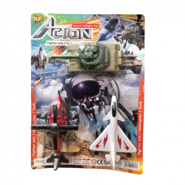 KART. 3'LÜ TANK HELİKOPTER VE UÇAK SETİ (42)