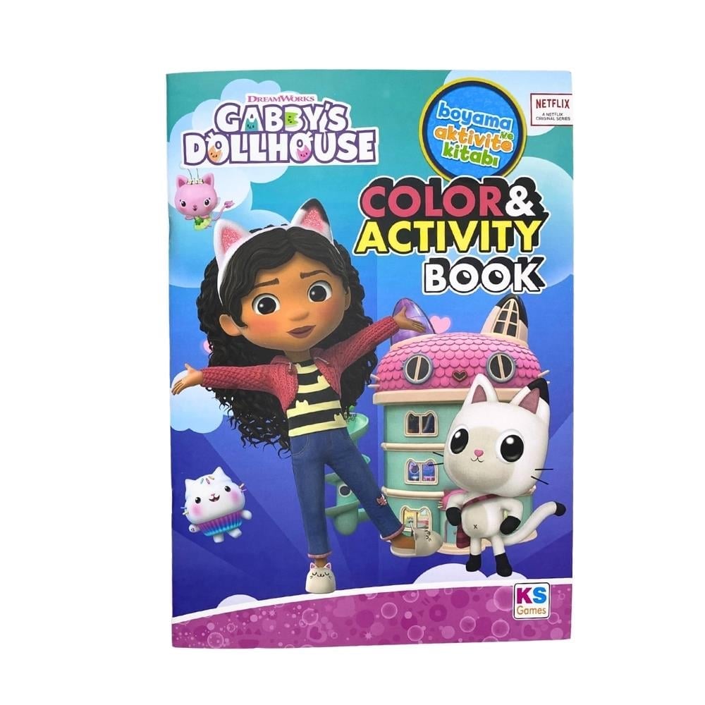 GABBY'S DOLLHOUSE BOYAMA KİTABI VE AKTİVİTE KİTABI (60)