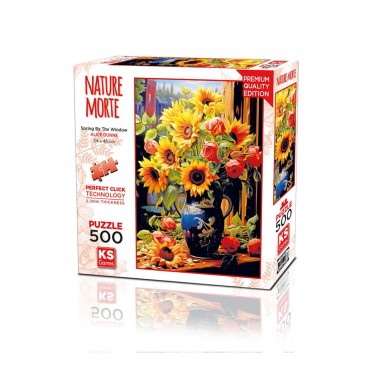 500 PARÇA SPRING BY THE WINDOW PUZZLE (6)
