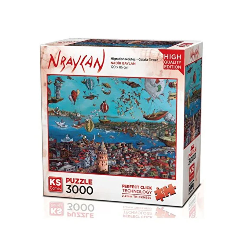 3000 PARÇA MİGRATİON ROUTES - GALATA TOWER PUZZLE (3)