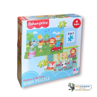 FİSHER PRİCE BABY PUZZLE RAİLWAY & BEDRİME 2 İN 1 (8)