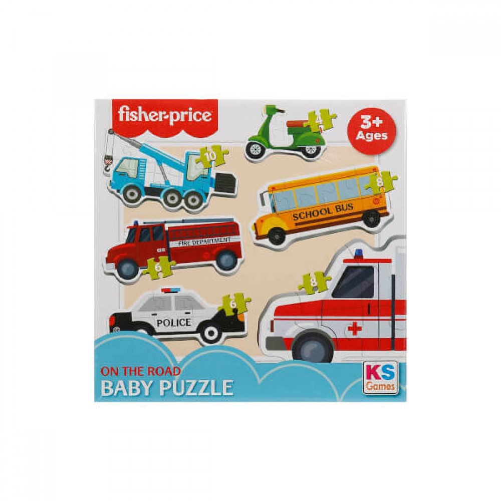 FİSHER PRİCE BABY PUZZLE ON THE ROAD (8)