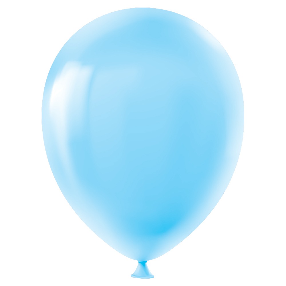 100'LÜ PAKETTE BEBEK MAVİ PASTEL BALON (50)
