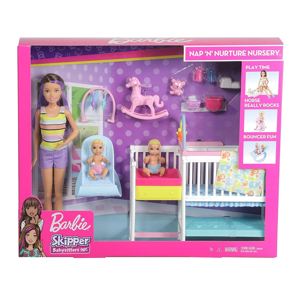 BARBİE BEBEK BAKICISI SKİPPER UYKU EĞİTİMİNDE OYUN SETİ (4)