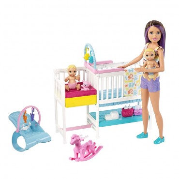 BARBİE BEBEK BAKICISI SKİPPER UYKU EĞİTİMİNDE OYUN SETİ (4)