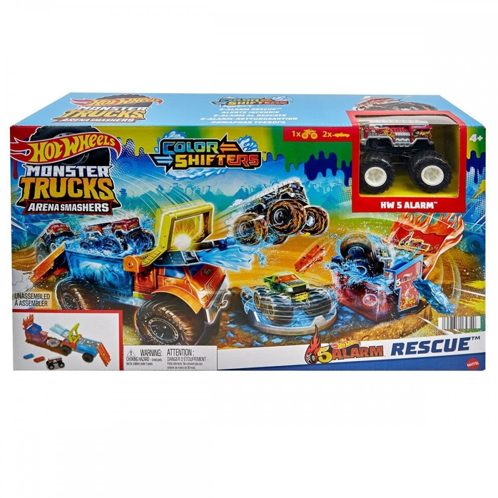 HW MONSTER TRUCKS ARENA MÜCADELSİ COLOR SHİFTERS OYUN SETİ (2)