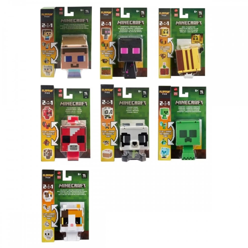 MİNECRAFT FLİPPİNG' FİGS 2İN1 DÖNÜŞEN FİGÜR (10)