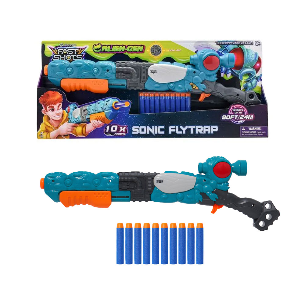 ALLİEN-GEN SONİC FLYTRAP 10 ATIŞ DART FIRLATICI SET (24)