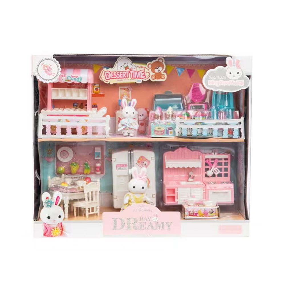 BAY DREAMY MİNİ TAVŞAN-ÇİFT KATLI MUTFAK OYUN SETİ (6)