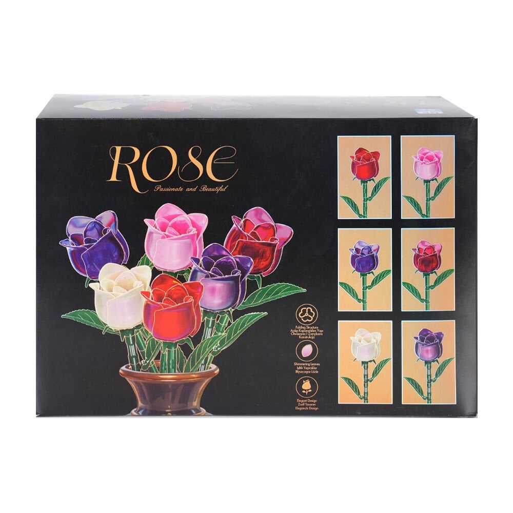 12'Lİ PAKETTE KARMA GÜL YAPI BLOK LEGO (192)