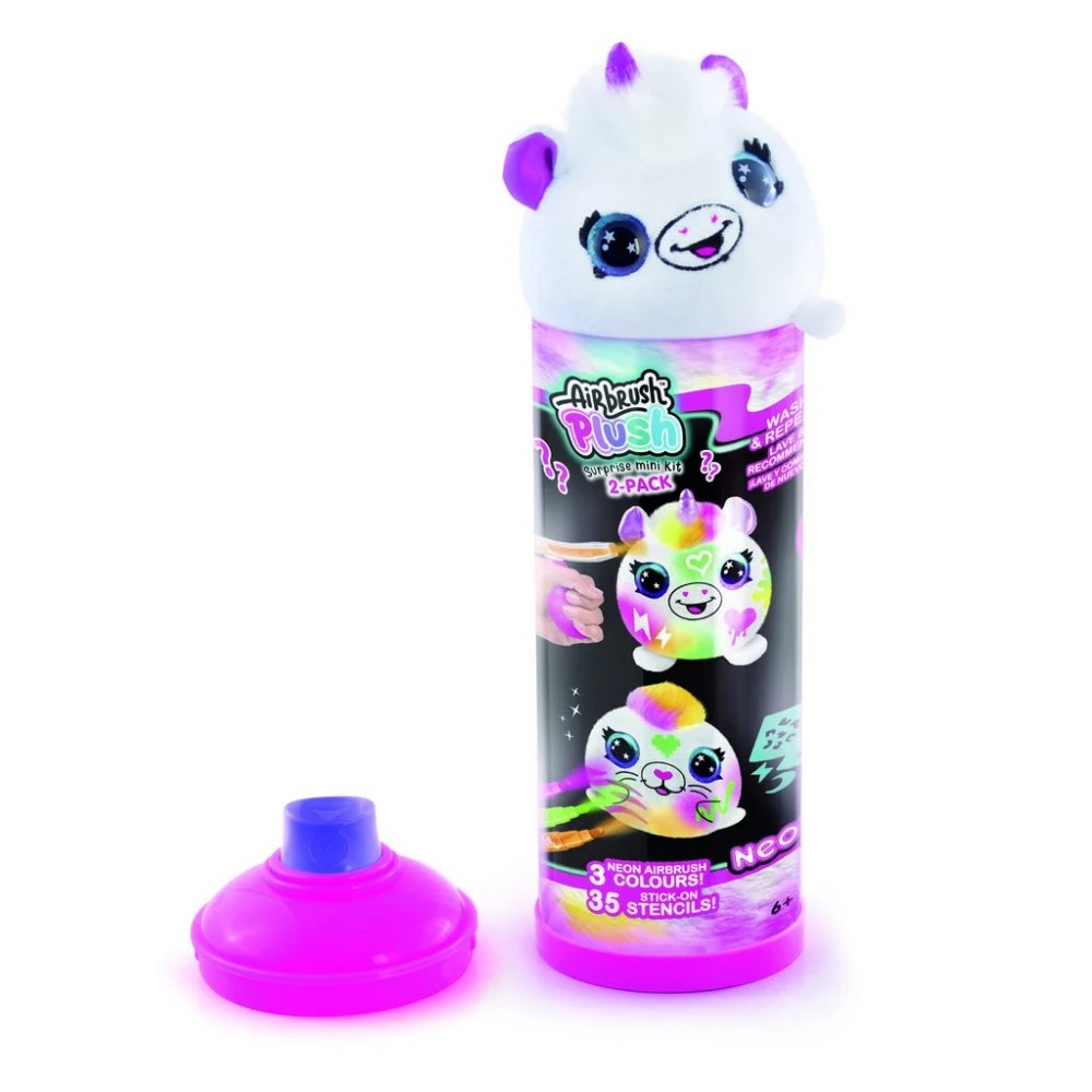AIRBRUSH PLUSH  NEON MİNİ SÜRPRİZ 2'Lİ PAKET (6)				
