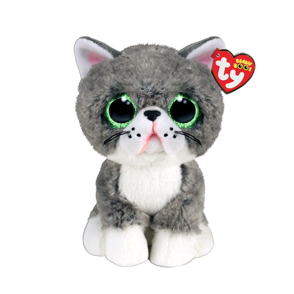 15 CM TY BEANİE BOO'S GRİ KEDİ FERGUS (12)