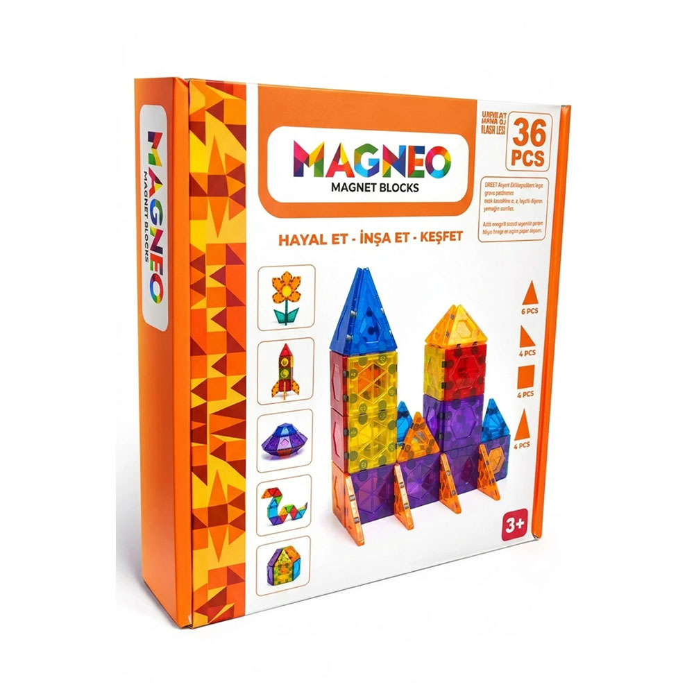 36 PARÇA MAGNEO MANYETİK BLOKLAR (12)