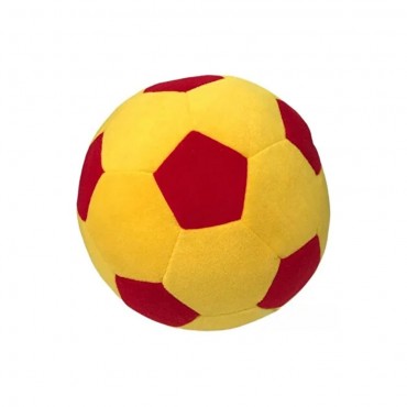 PELUŞ FUTBOL TOP SARI KIRMIZI (40)
