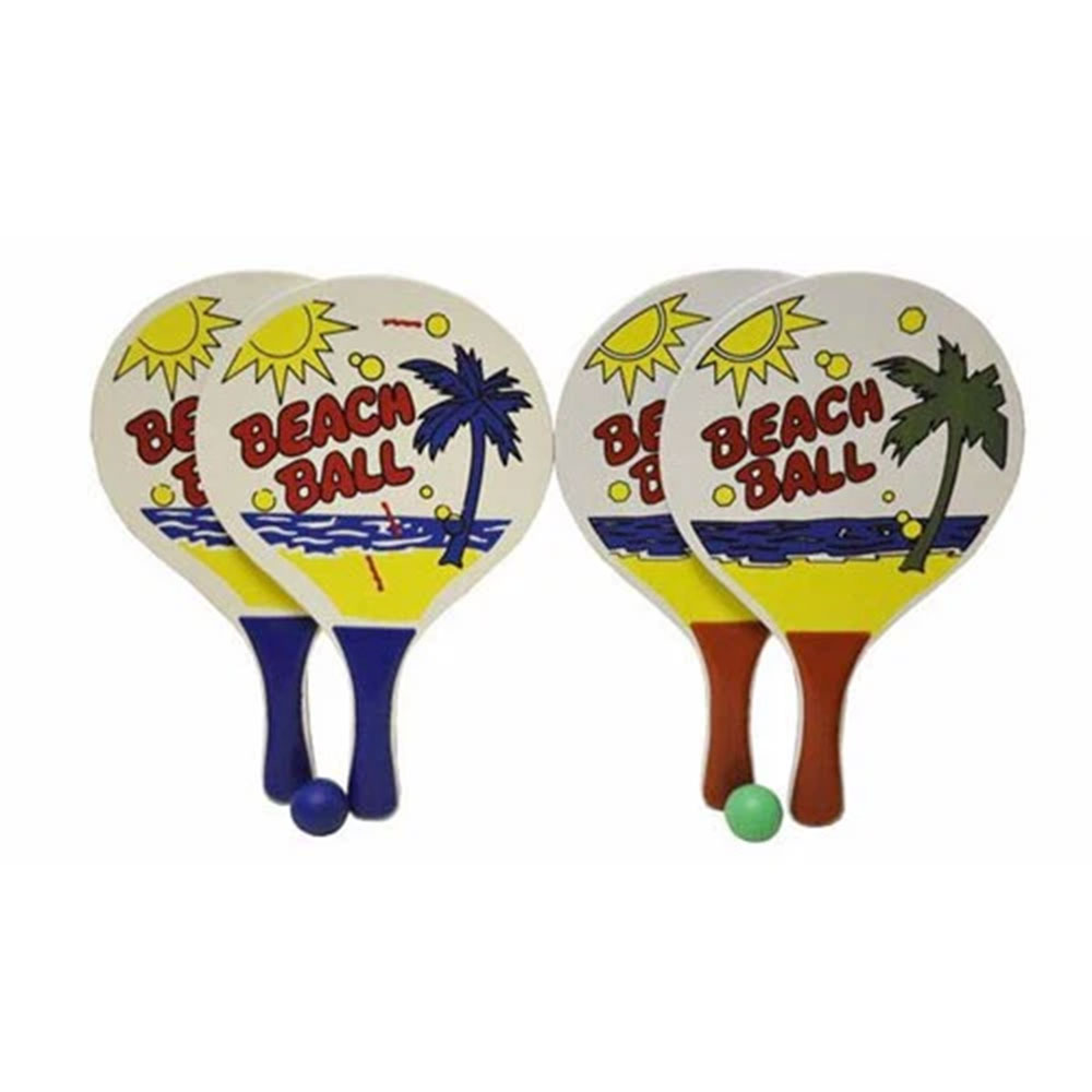 BEACHBALL TAHTA RAKET FİLELİ (50)
