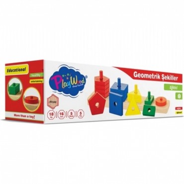 KUT. AHŞAP GEOMETRİK ŞEKİLLER