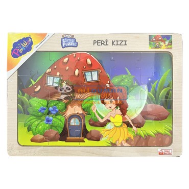 AHŞAP PUZZLE PERİ KIZI (48)