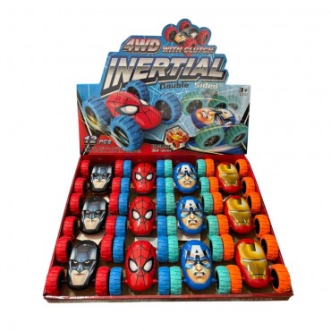 12'Lİ PAKETTE SÜRTMELİ KARAKTERLİ ARABALAR (192)