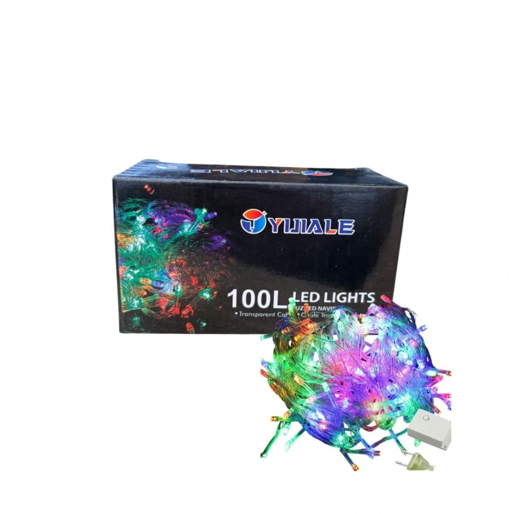 10 METRE 100 LED BEYAZ KABLO RENKLİ LED (100)
