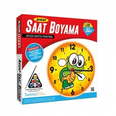  KUMTOYS AHŞAP SAAT BOYAM...