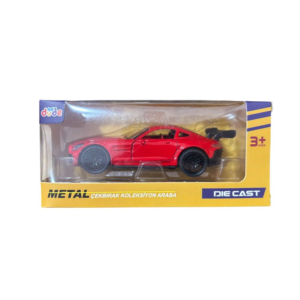 1:36 ORTA BOY METAL MODEL YAYLI ÜÇ KAPILI SPOR ARABA (120)