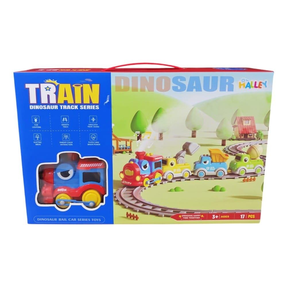 17 PARÇA SESLİ BUHARLI DİNOZOR FİGÜRLÜ TREN (12)