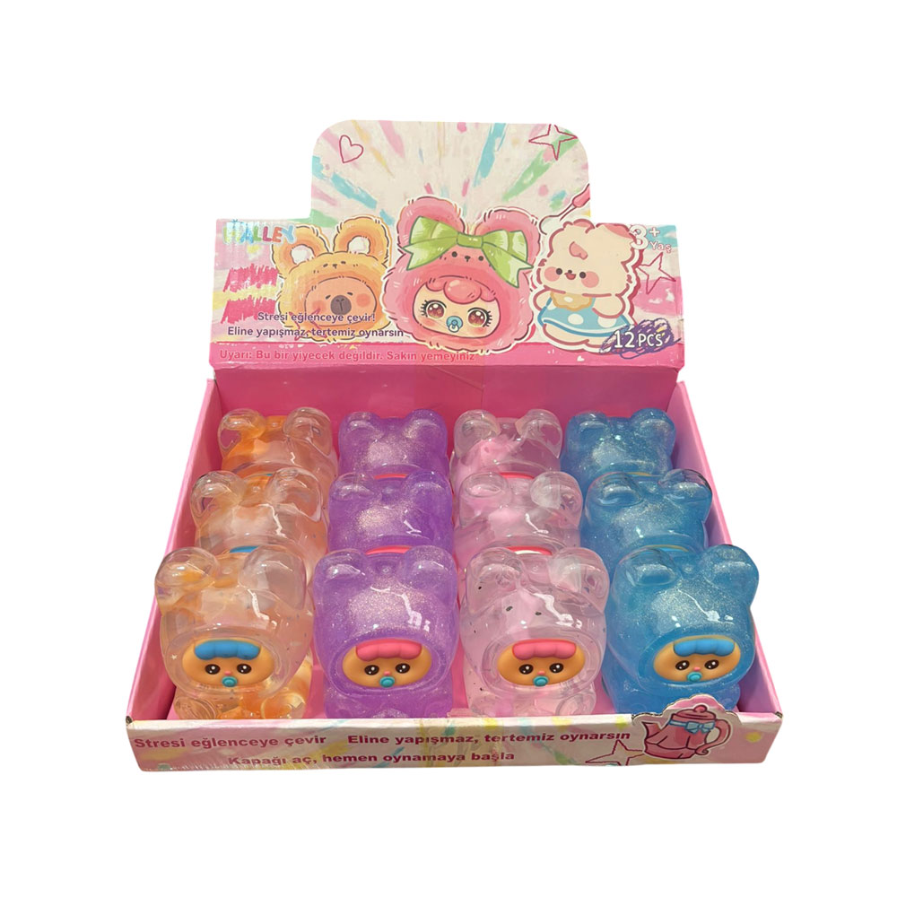 12'Lİ PAKETTE EMZİKLİ BEBEK SLİME (72)