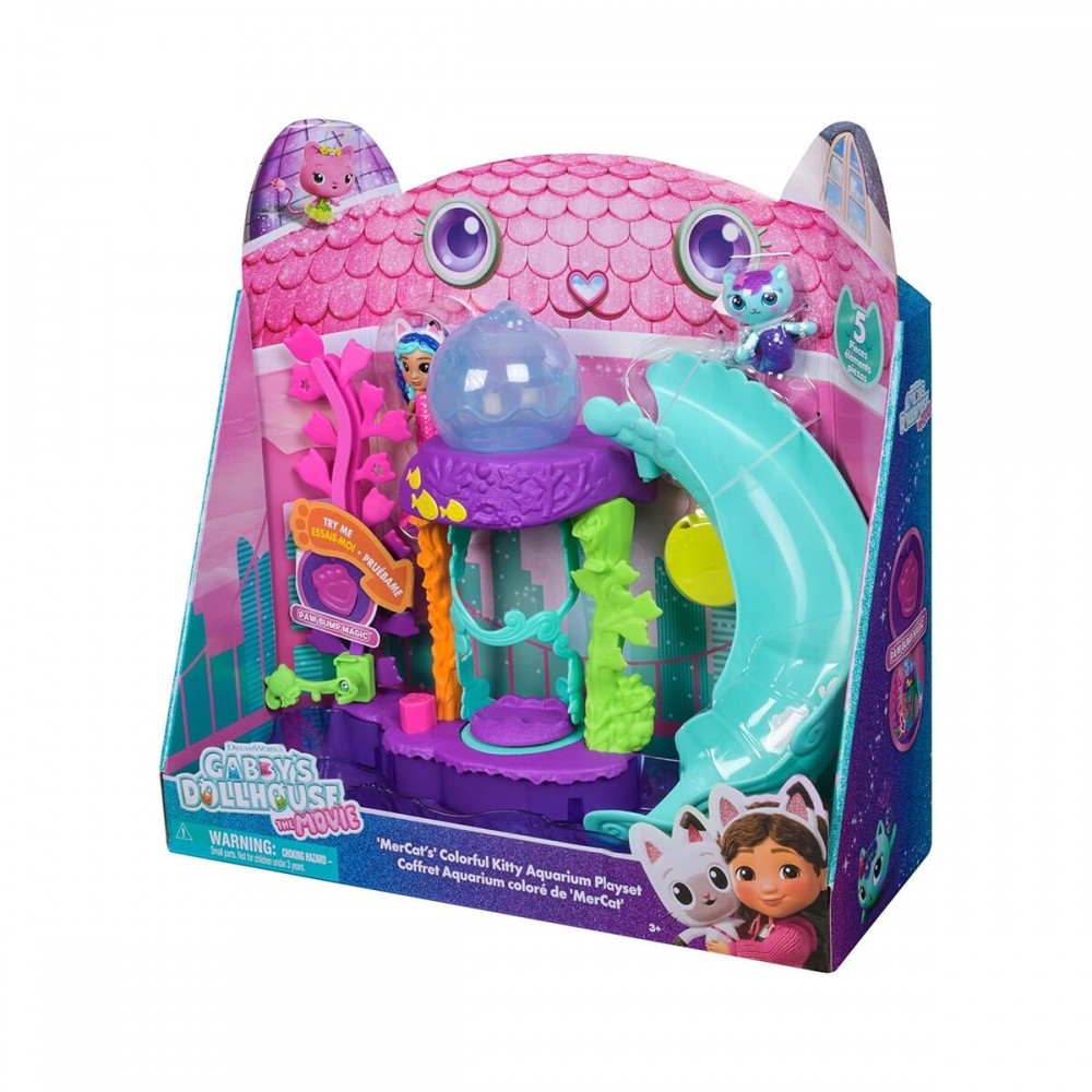 GABBY'S DOLLHOUSE RENKLİ AKVARYUM FİGÜR OYUN SET (2)