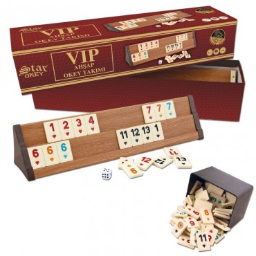 VIP AHŞAP OKEY TAKIMI (20...