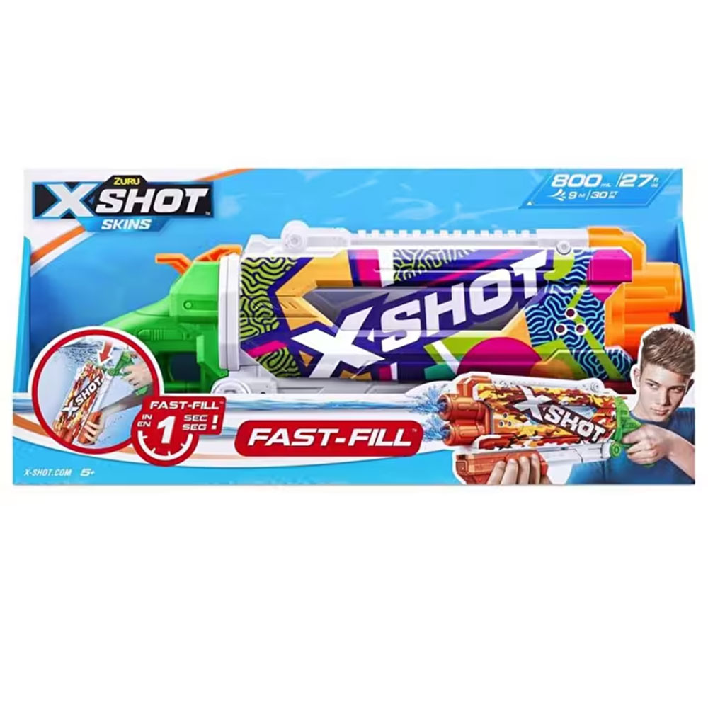 X-SHOT SKİNS PUMP ACTİON FAST FİLL SU TABANCASI 800 ML (6)